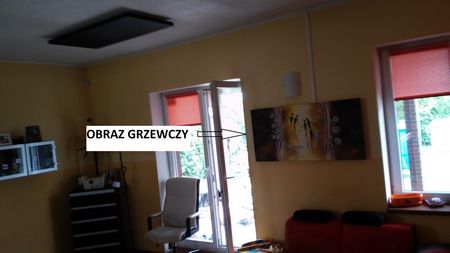 lednogóra panel kolor czarny oraz obraz grzewczy