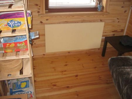 dom pod Olsztynem - panel w kolorze zbliżonym do drewna